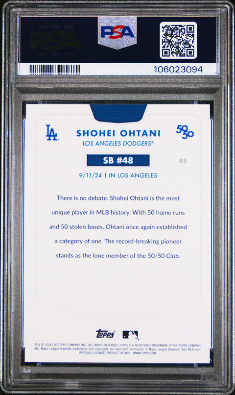 2024 Topps 50/50 Shohei Ohtani #95 Shohei Ohtani PSA 9 106023094