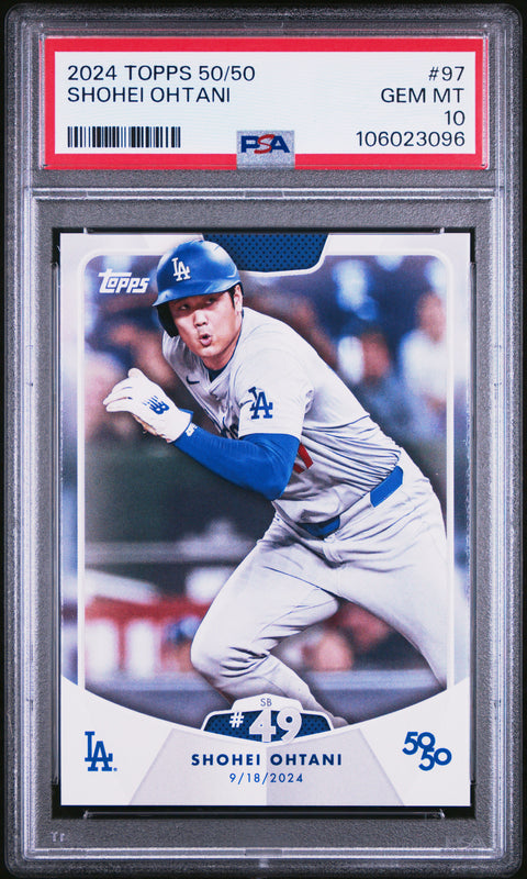 2024 Topps 50/50 Shohei Ohtani #97 Shohei Ohtani PSA 10 106023096