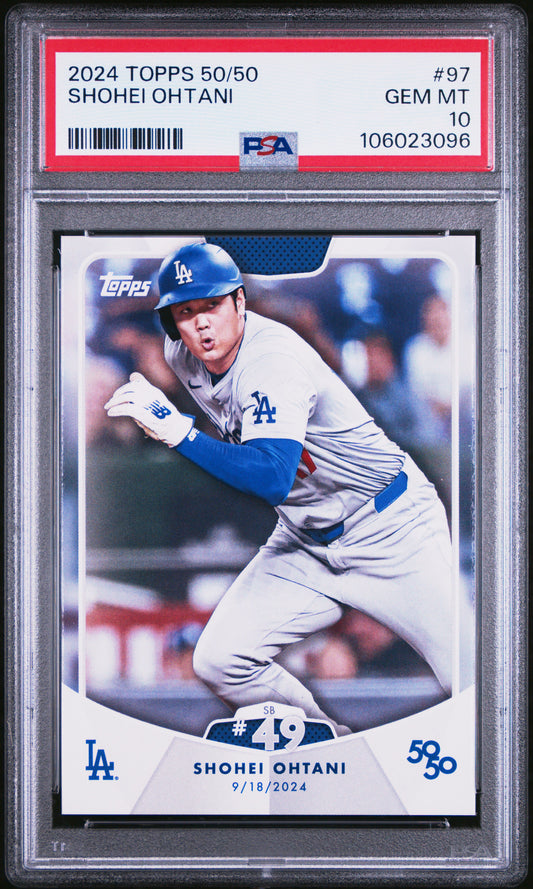 2024 Topps 50/50 Shohei Ohtani #97 Shohei Ohtani PSA 10 106023096