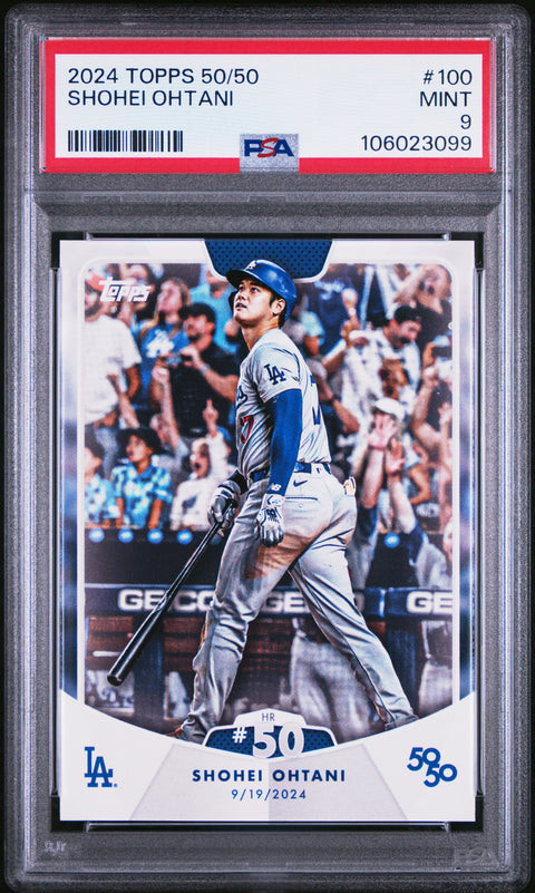 2024 Topps 50/50 Shohei Ohtani #100 Shohei Ohtani PSA 9 106023099