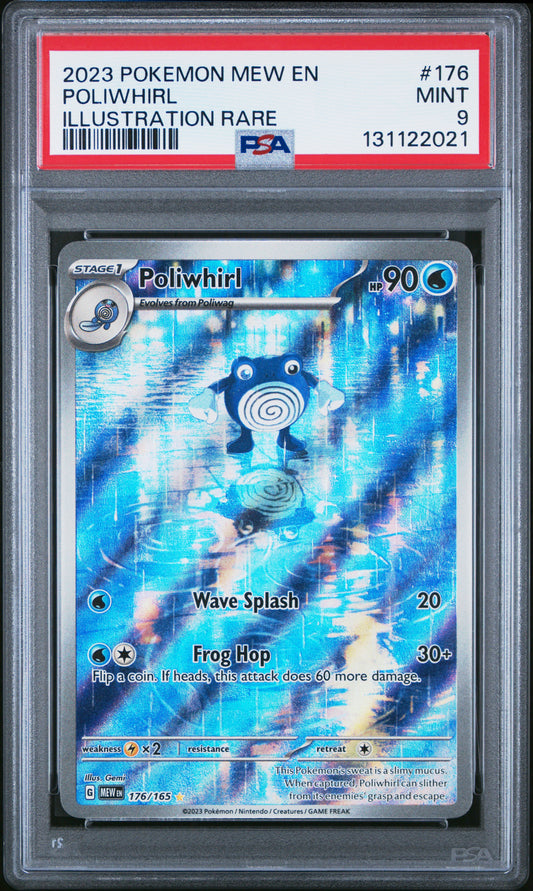 2023 Pokemon Mew En-151 Poliwhirl #176 PSA 9