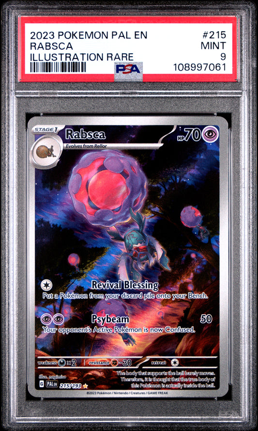 2023 Pokemon Pal En-Paldea Evolved Rabsca #215 PSA 9