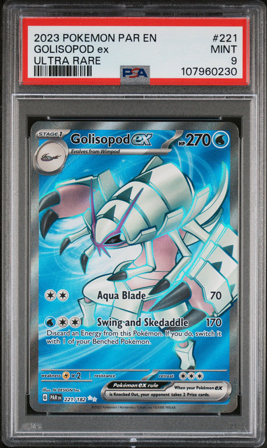 2023 Pokemon Par En-Paradox Rift Golisopod Ex #221 PSA 9