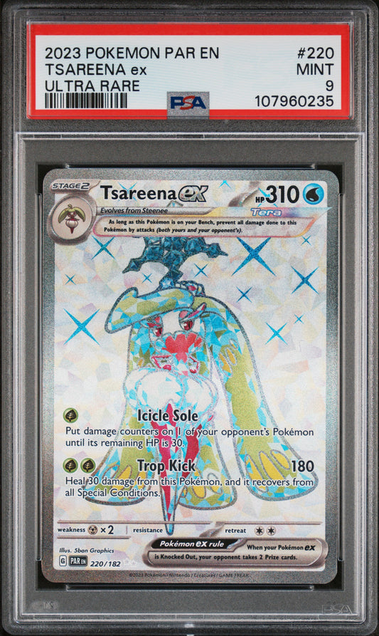 2023 Pokemon Par En-Paradox Rift Tsareena Ex #220 PSA 9