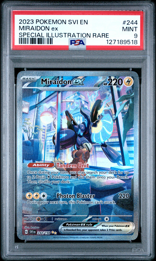 2023 Pokemon Svi En-Scarlet & Violet Miraidon Ex #244 PSA 9