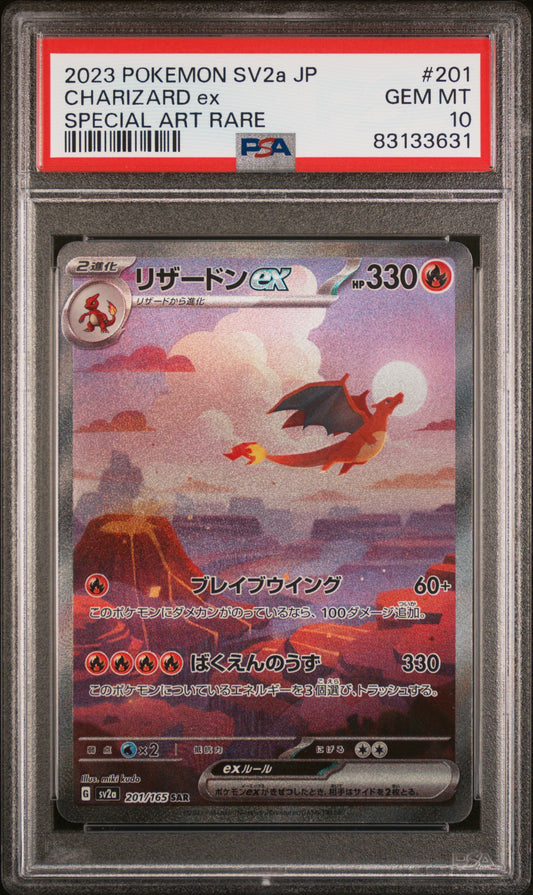2023 Pokemon Japanese Sv2a-Pokemon 151 Charizard Ex #201 PSA 10