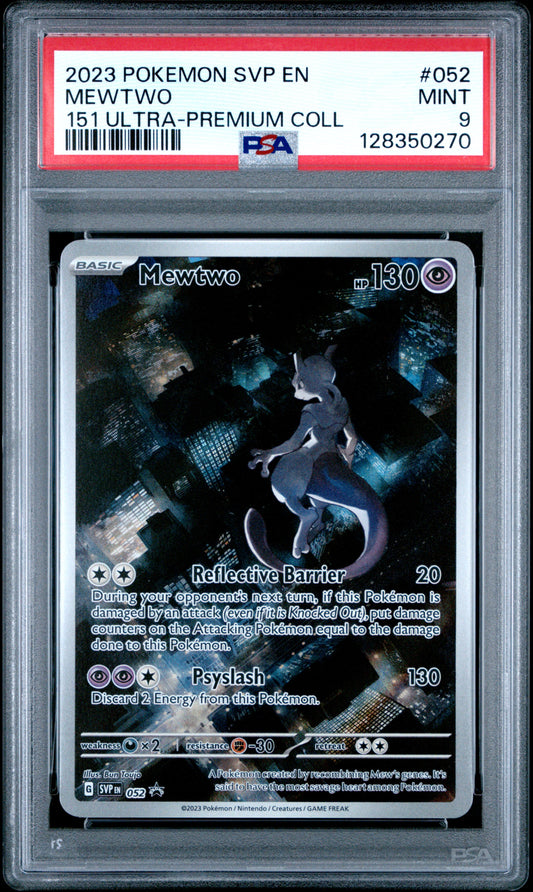 2023 Pokemon Svp En-Sv Black Star Promo Mewtwo #052 PSA 9