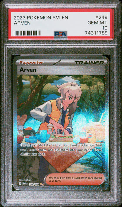 2023 Pokemon Svi En-Scarlet & Violet Arven #249 PSA 10