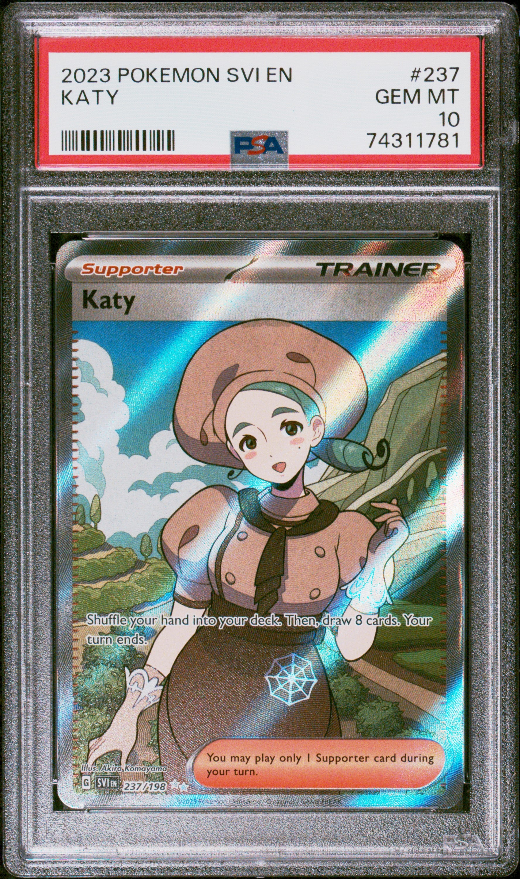 2023 Pokemon Svi En-Scarlet & Violet Katy #237 PSA 10