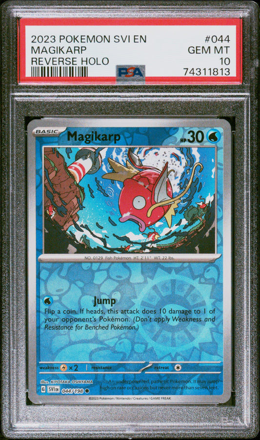 2023 Pokemon Svi En-Scarlet & Violet Magikarp #044 PSA 10