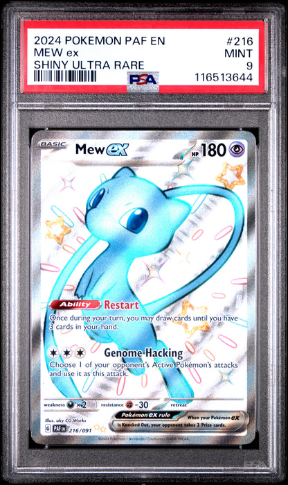 2024 Pokemon Paf En-Paldean Fates Mew Ex #216 PSA 9