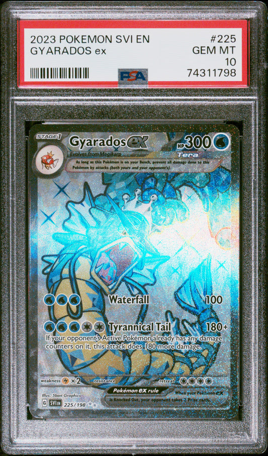 2023 Pokemon Svi En-Scarlet & Violet Gyarados Ex #225 PSA 10