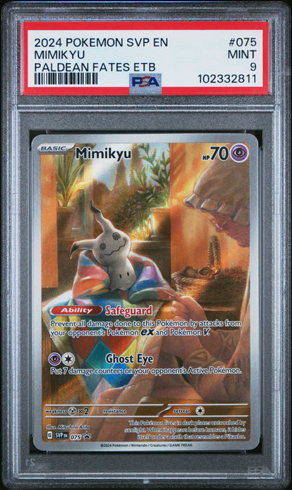 2024 Pokemon Svp En-Sv Black Star Promo Mimikyu #075 PSA 9