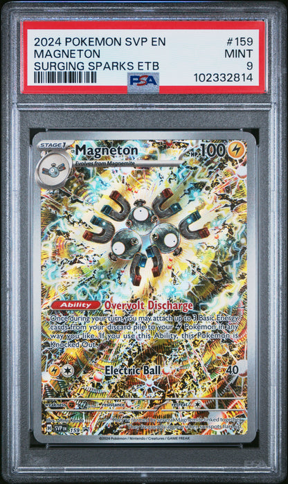 2024 Pokemon Svp En-Sv Black Star Promo Magneton #159 PSA 9