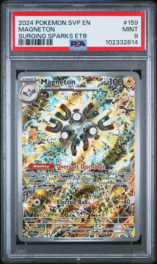 2024 Pokemon Svp En-Sv Black Star Promo Magneton #159 PSA 9