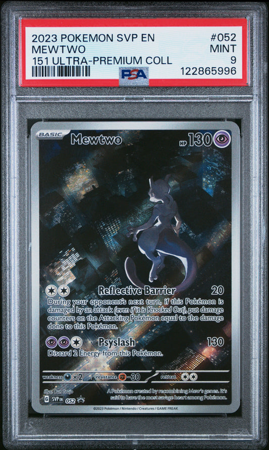 2023 Pokemon Svp En-Sv Black Star Promo Mewtwo #052 PSA 9