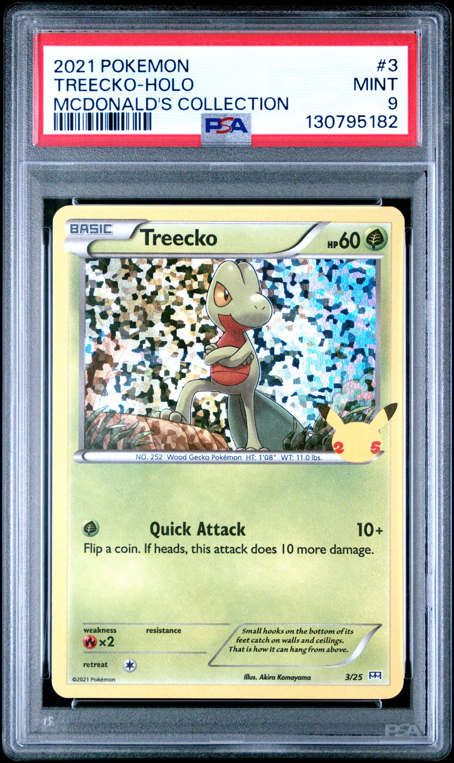 2021 Pokemon Mcdonald'S Collection Treecko-Holo #3 PSA 9