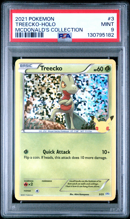 2021 Pokemon Mcdonald'S Collection Treecko-Holo #3 PSA 9