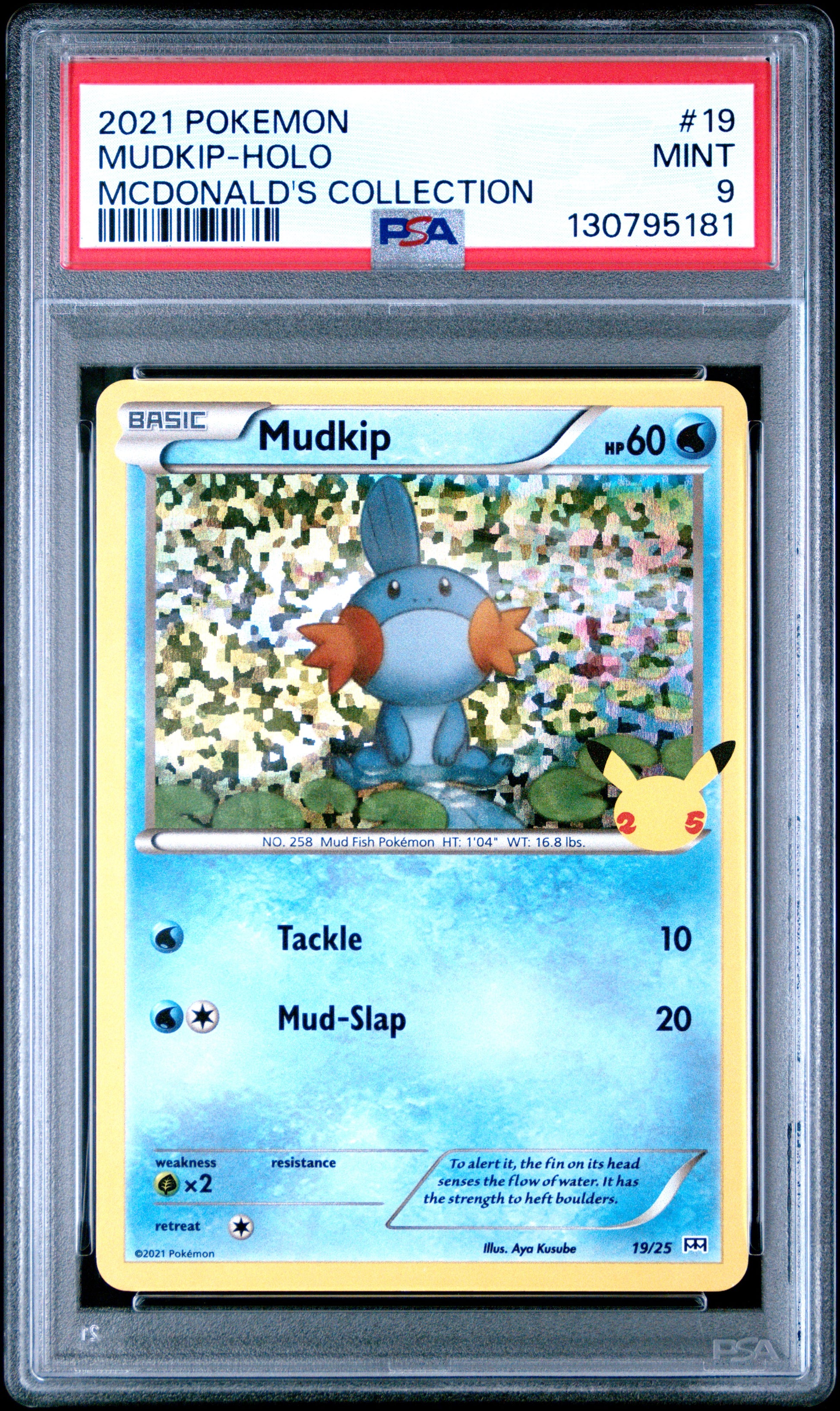 2021 Pokemon Mcdonald'S Collection Mudkip-Holo #19 PSA 9