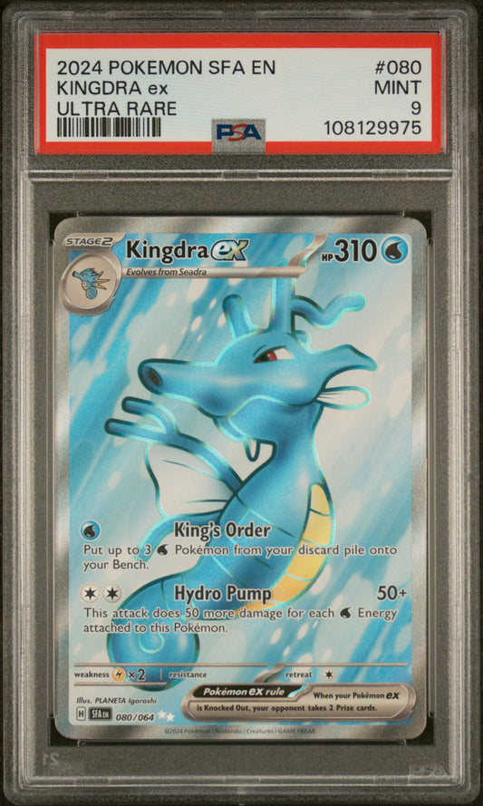 2024 Pokemon Sfa En-Shrouded Fable Kingdra Ex #080 PSA 9