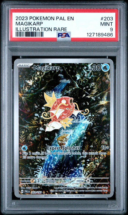 2023 Pokemon Pal En-Paldea Evolved Magikarp #203 PSA 9