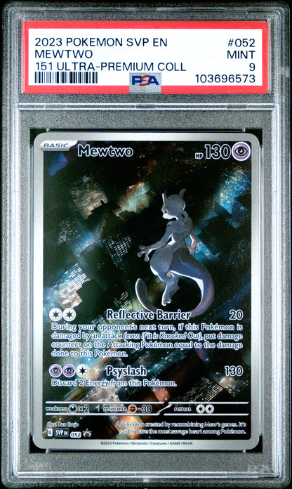 2023 Pokemon Svp En-Sv Black Star Promo Mewtwo #052 PSA 9