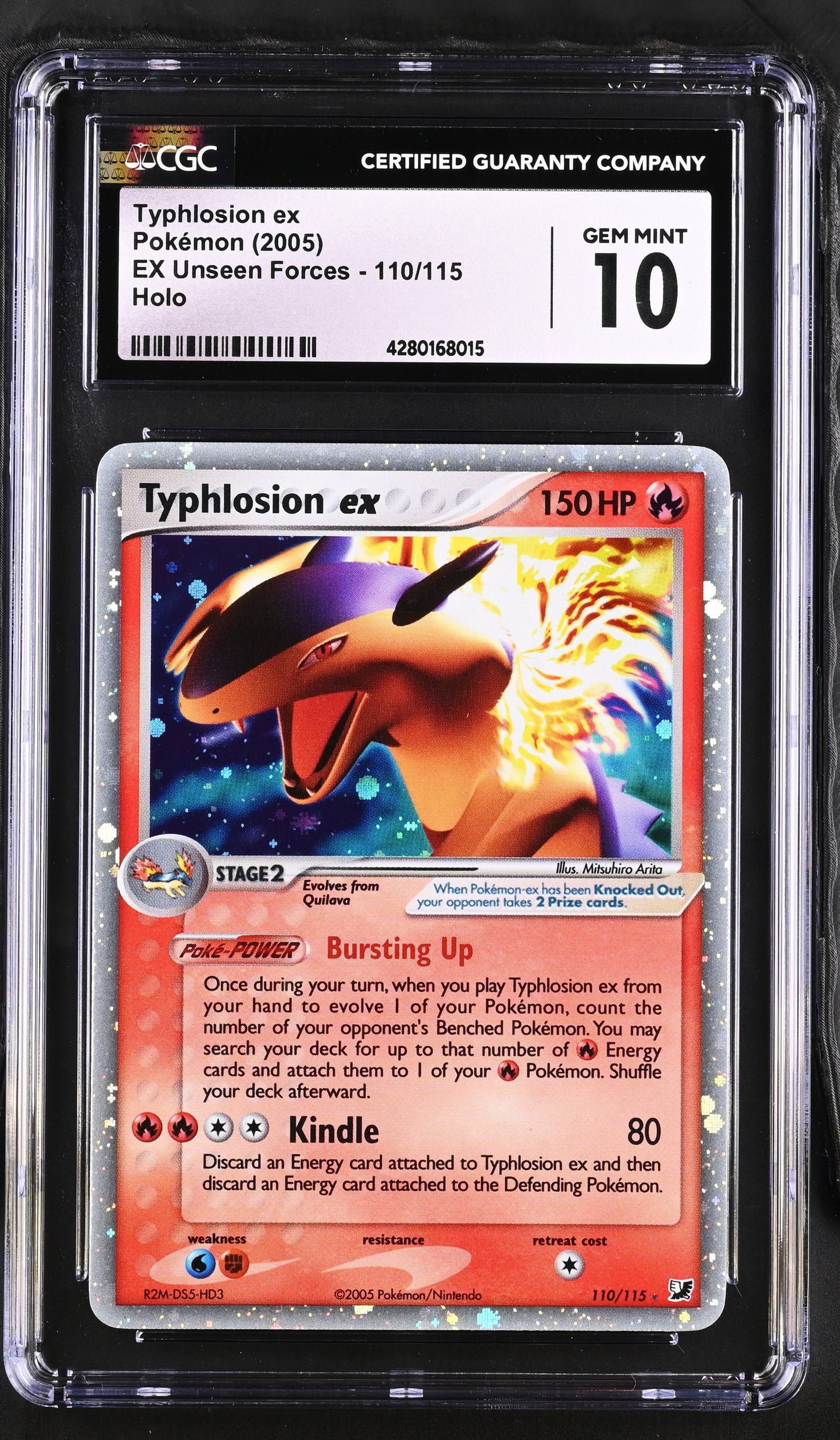 2005 EX Unseen Forces #110/115 Typhlosion ex CGC 10