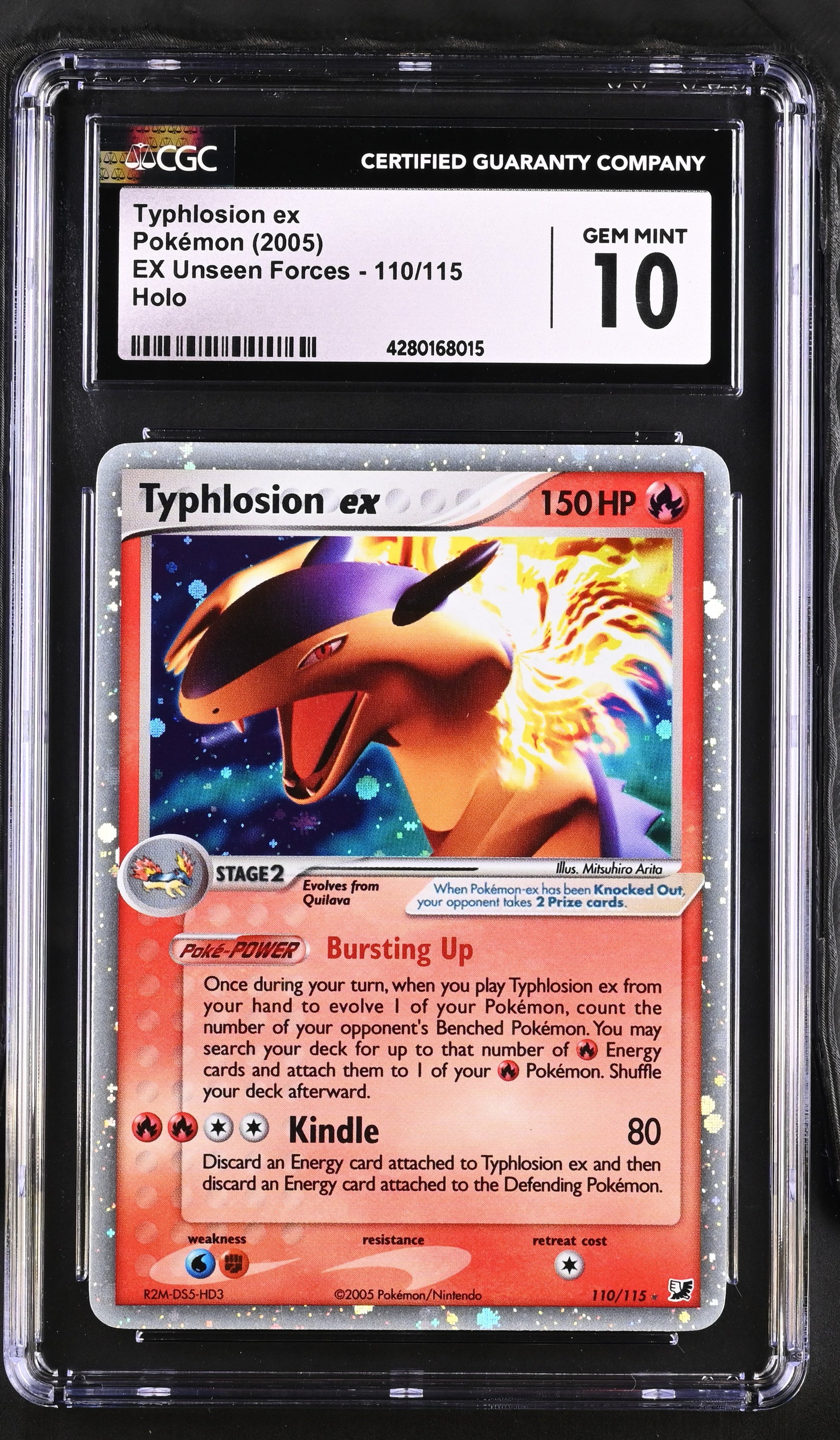 2005 EX Unseen Forces #110/115 Typhlosion ex CGC 10