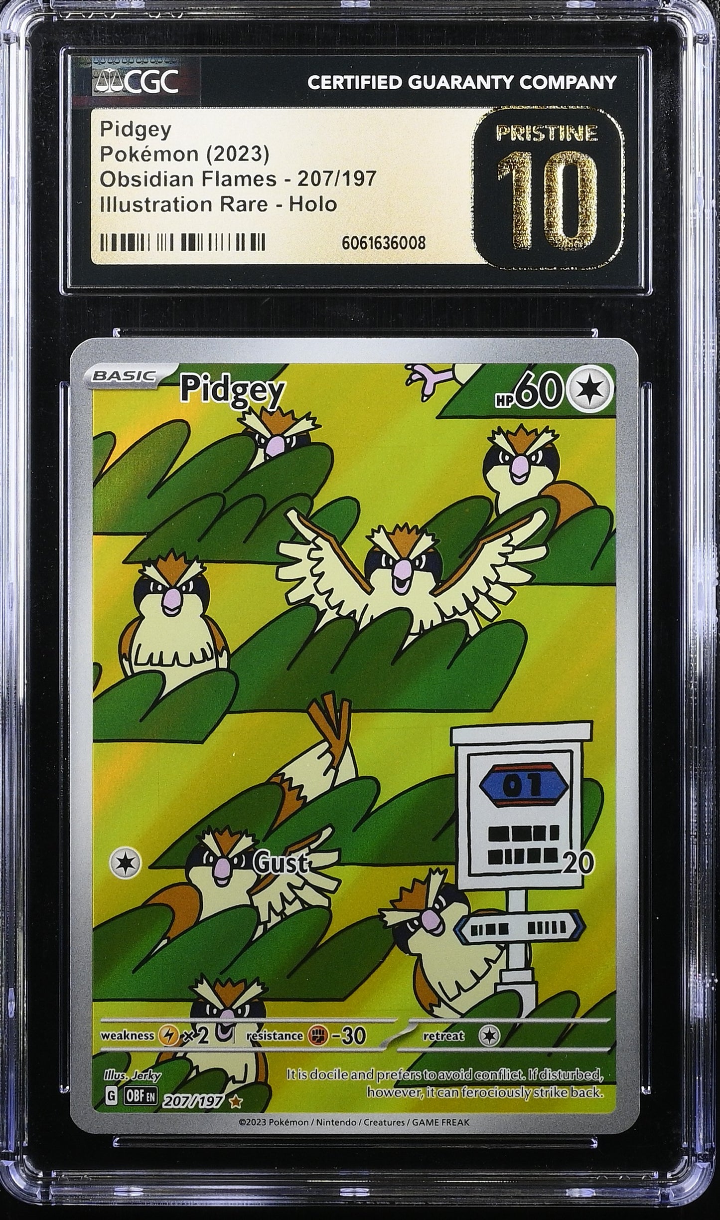 2023 Obsidian Flames #207/197 Pidgey CGC 10