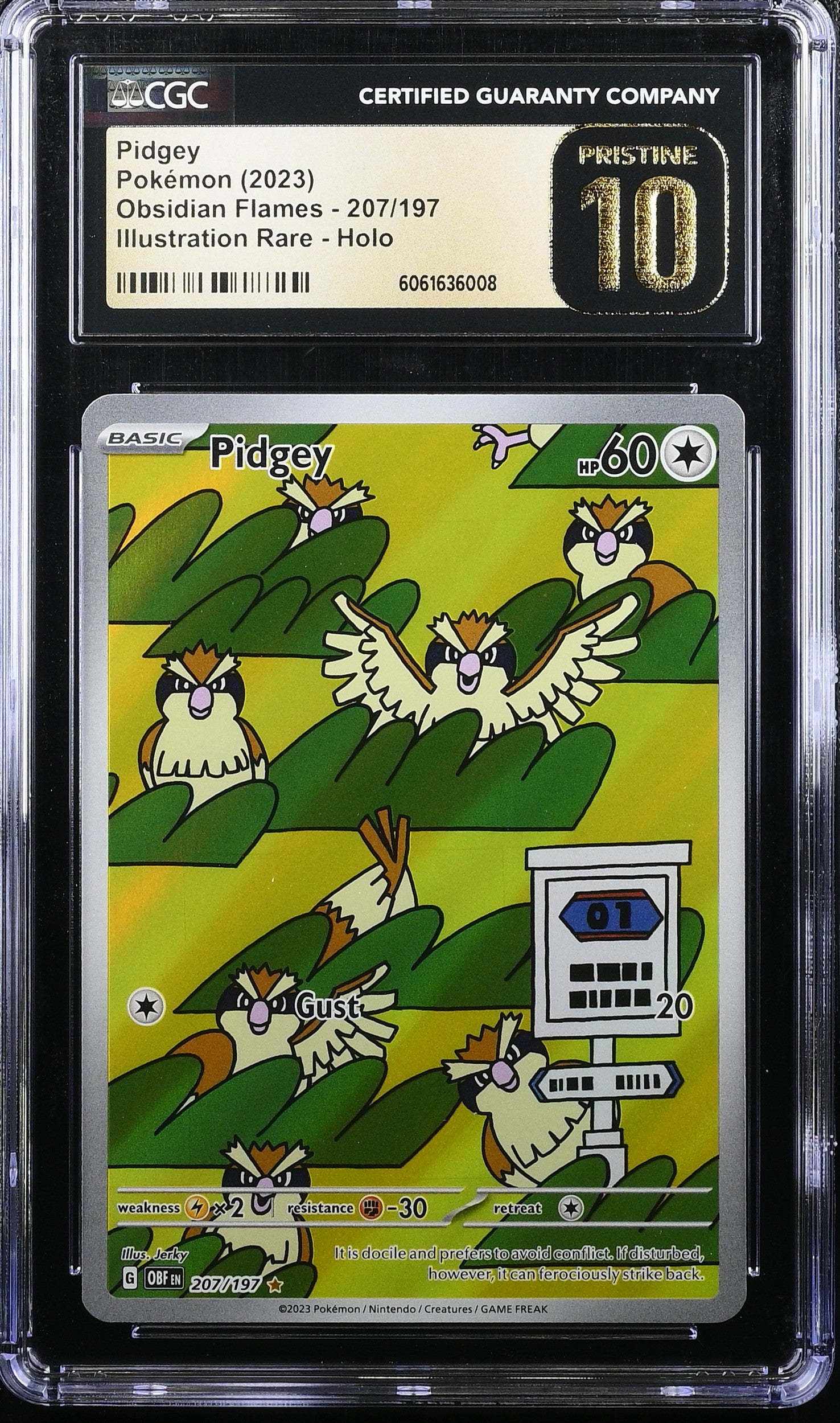 2023 Obsidian Flames #207/197 Pidgey CGC 10