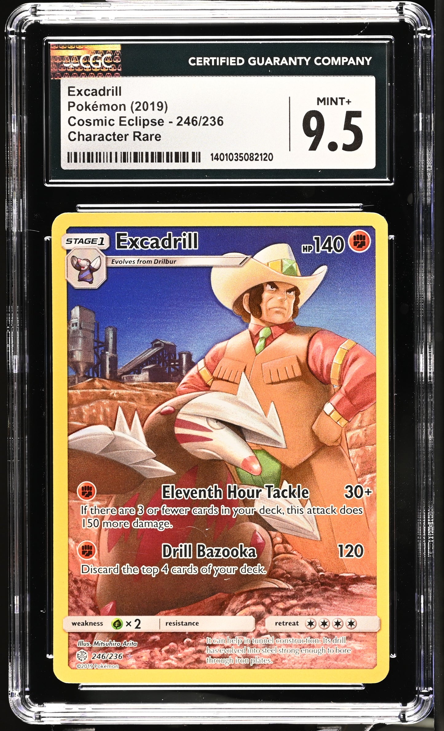 2019 Cosmic Eclipse #246/236 Excadrill CGC 9.5