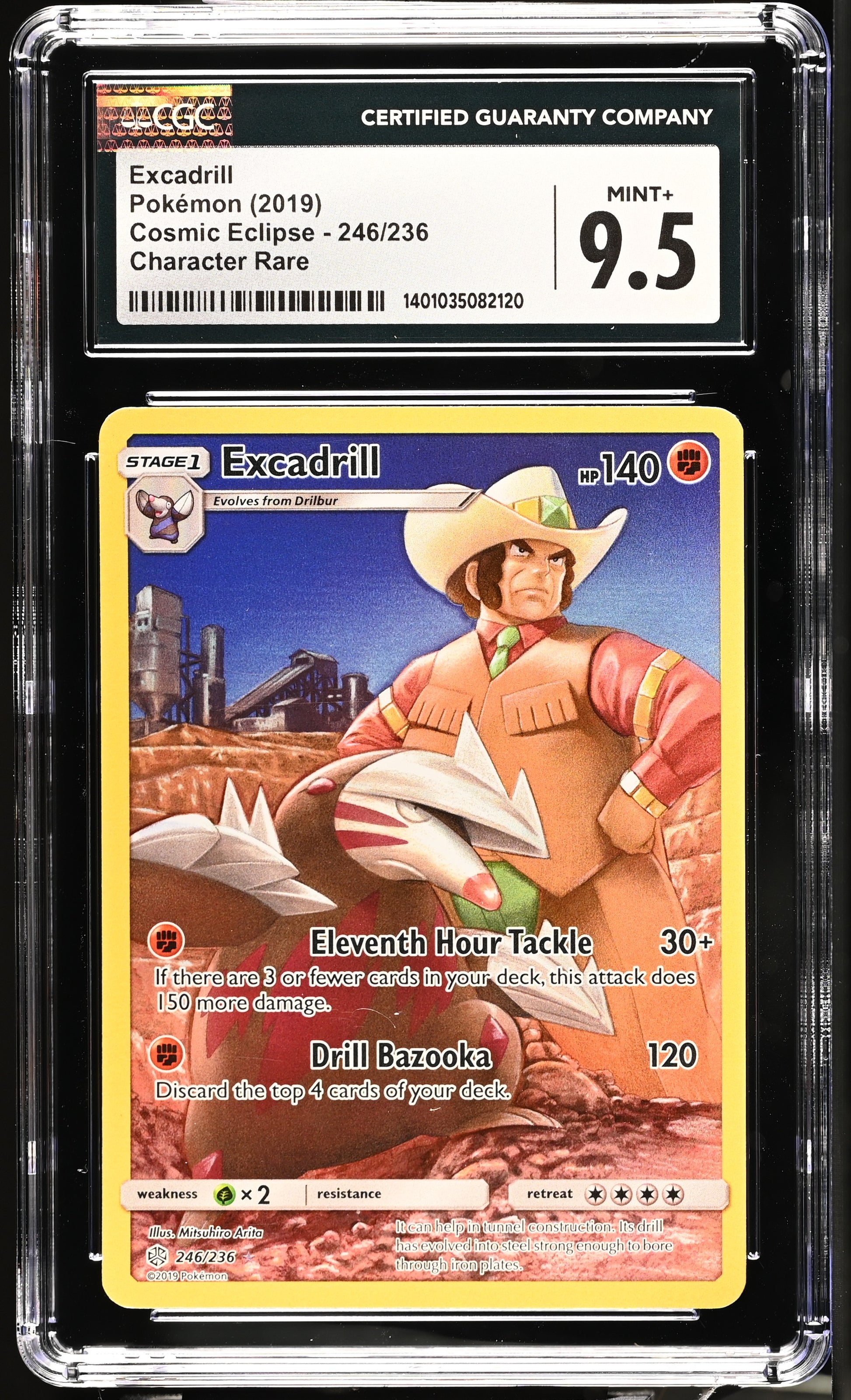 2019 Cosmic Eclipse #246/236 Excadrill CGC 9.5