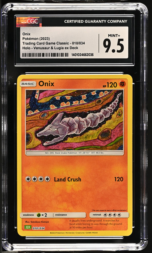 2023 Trading Card Game Classic #010/034 Onix CGC 9.5