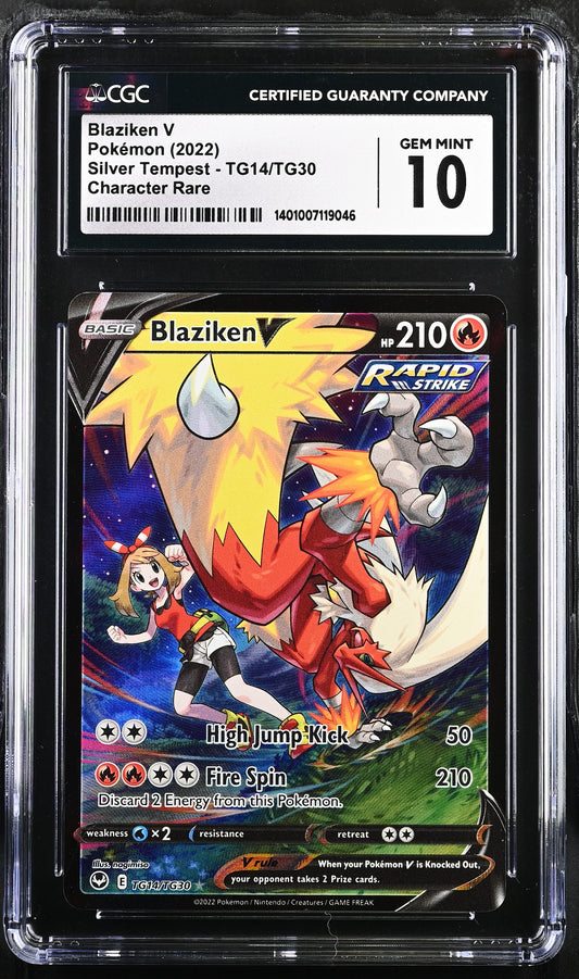 2022 Silver Tempest Blaziken V #TG14/TG30 CGC 10