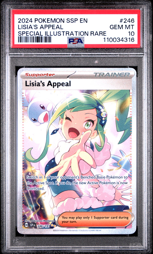 2024 Pokemon Ssp En-Surging Sparks Lisia'S Appeal #246 PSA 10