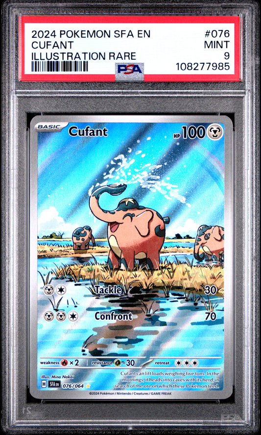 2024 Pokemon Sfa En-Shrouded Fable Cufant #076 PSA 9