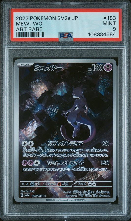 2023 Pokemon Japanese Sv2a-Pokemon 151 Mewtwo #183 PSA 9