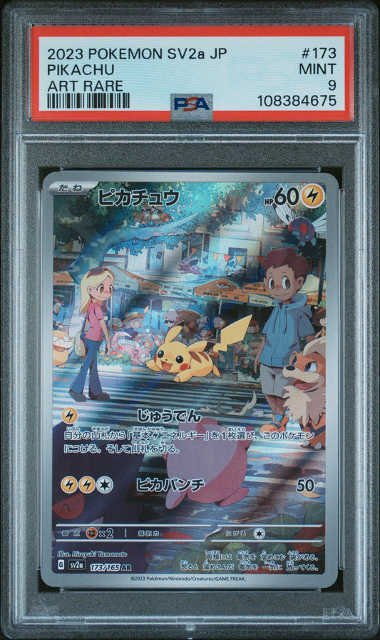 2023 Pokemon Japanese Sv2a-Pokemon 151 Pikachu #173 PSA 9