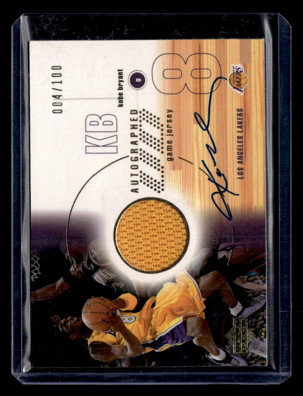 2001-02 Upper Deck #KB-A Kobe Bryant UD Game Jerseys Autograph #/100