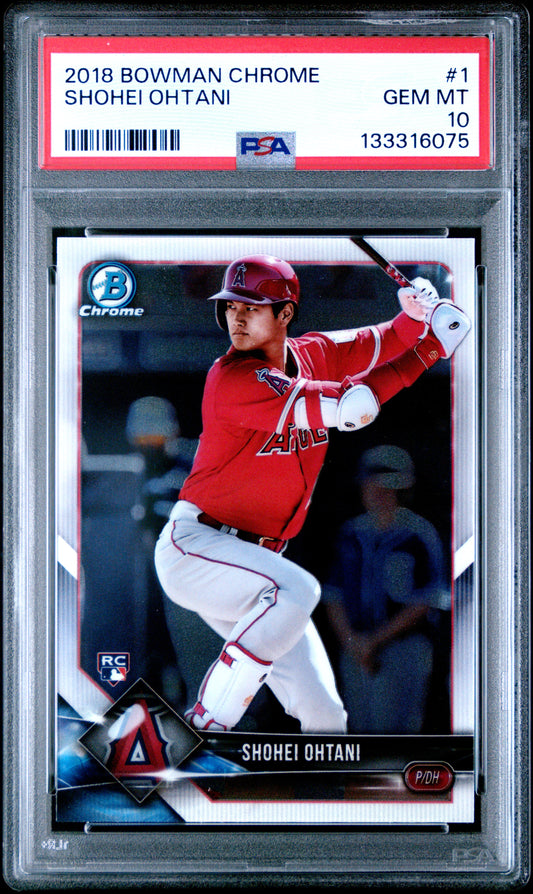 2018 Bowman Chrome #1 Shohei Ohtani PSA 10 133316075