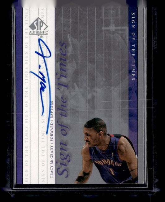 1999-00 SP Authentic #TR Tracy McGrady Sign of the Times