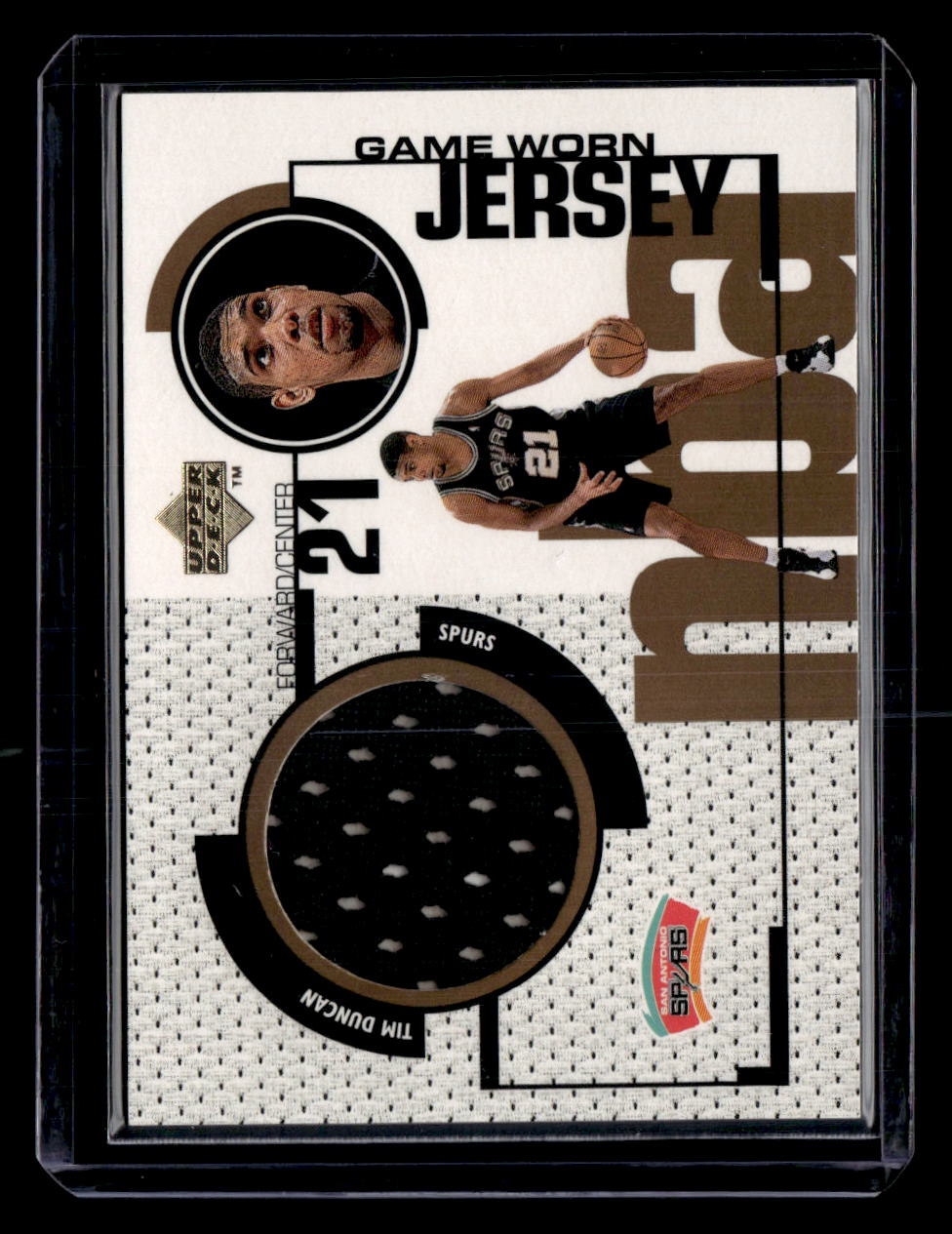 1999 Upper Deck #GJ31 Tim Duncan Game Worn Jerseys