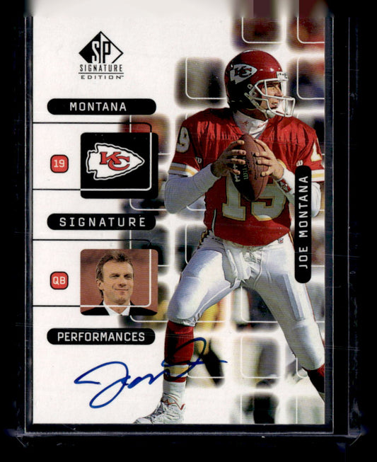1999 SP Signature #J8A Joe Montana Montana Signature Performances Gold