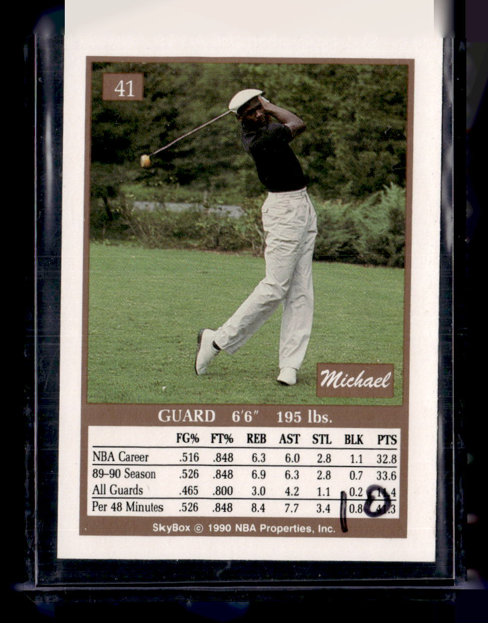 1990-91 SkyBox #41 Michael Jordan