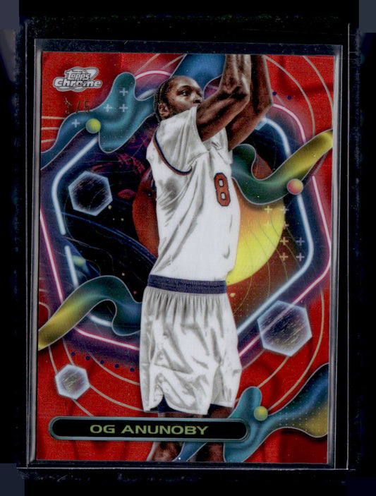 2023-24 Topps Chrome Cosmic #125 OG Anunoby Red Flare Refractors #/5