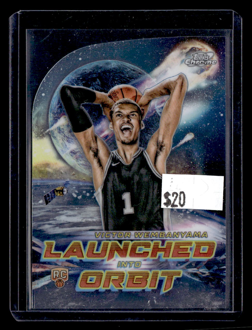 2023-24 Topps Chrome Cosmic #LIO-1 Victor Wembanyama Launched Into Orbit