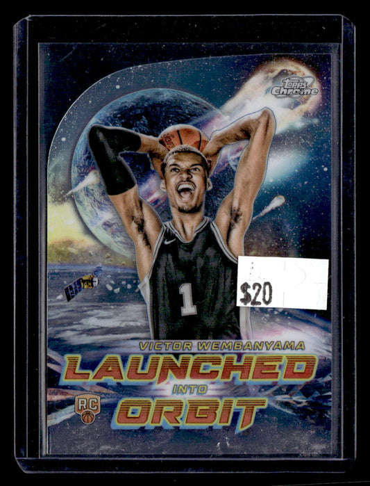 2023-24 Topps Chrome Cosmic #LIO-1 Victor Wembanyama Launched Into Orbit
