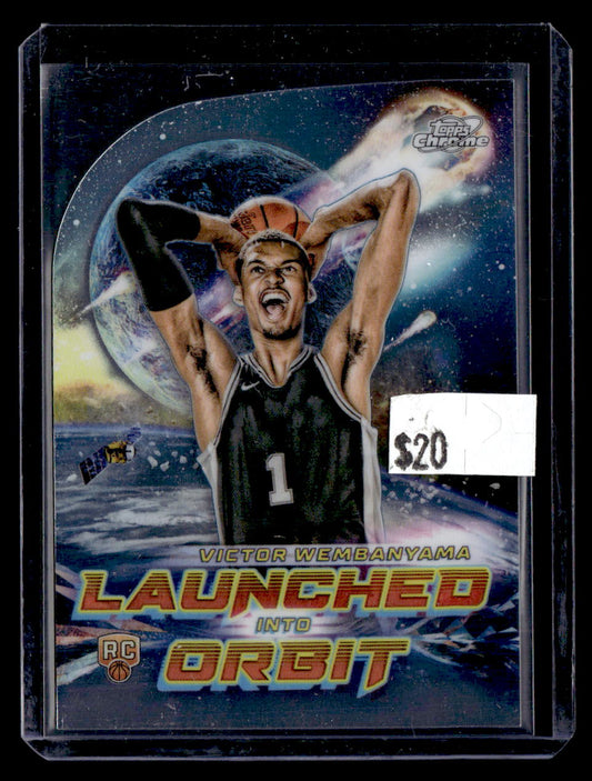 2023-24 Topps Chrome Cosmic #LIO-1 Victor Wembanyama Launched Into Orbit