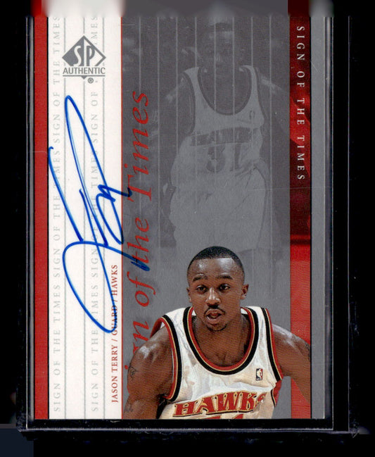 1999-00 SP Authentic #JT Jason Terry Sign of the Times