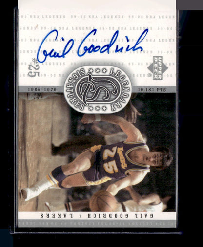1999-00 Upper Deck Legends #GA Gail Goodrich Legendary Signatures